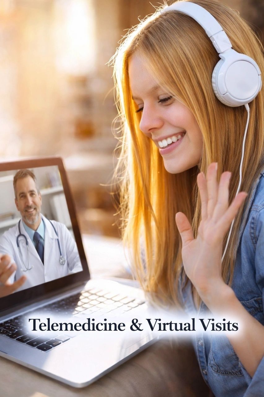 Telemedicine and virtual doctor visits from home